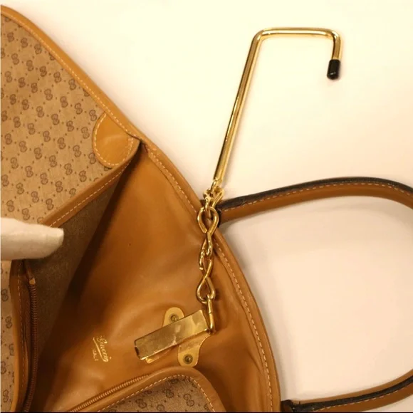 Vintage GUCCI Micro GG Canvas Web Sherry Line